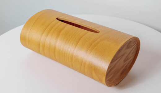 【BUNACO SWING】ブナ材と職人技がつくる「ゆらぎ」が特徴のティッシュボックス。